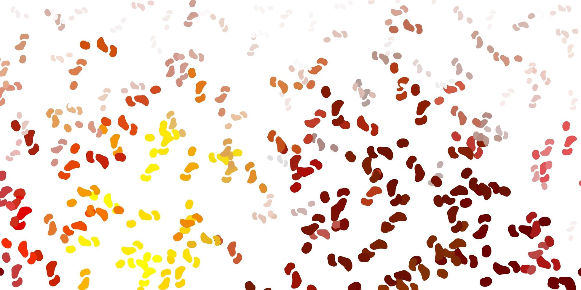 plantilla de vector amarillo claro con formas abstractas.