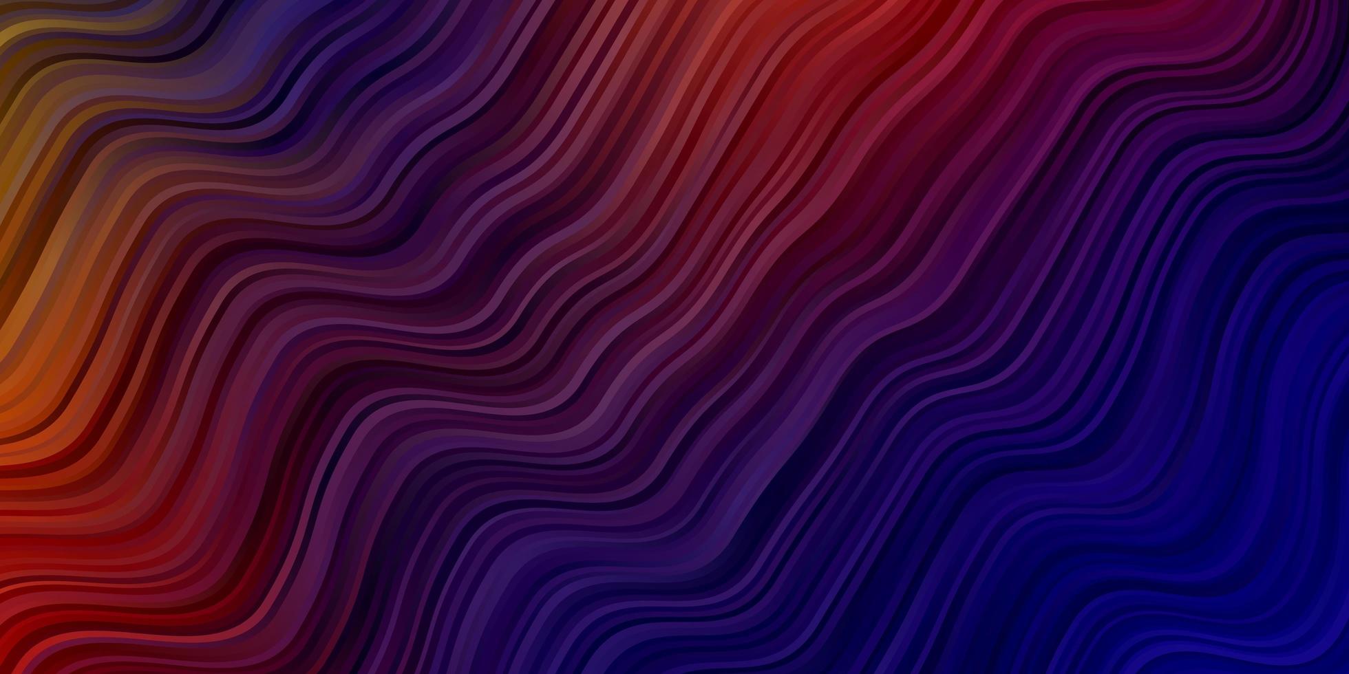 Dark Blue, Red vector texture with circular arc.