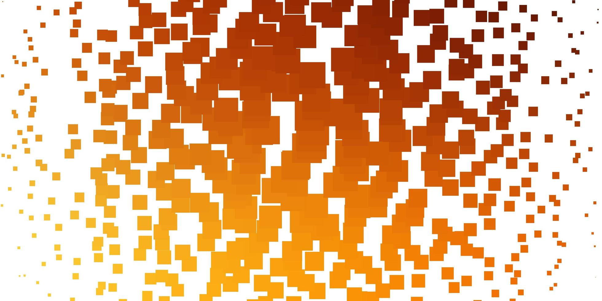 textura de vector naranja claro en estilo rectangular.
