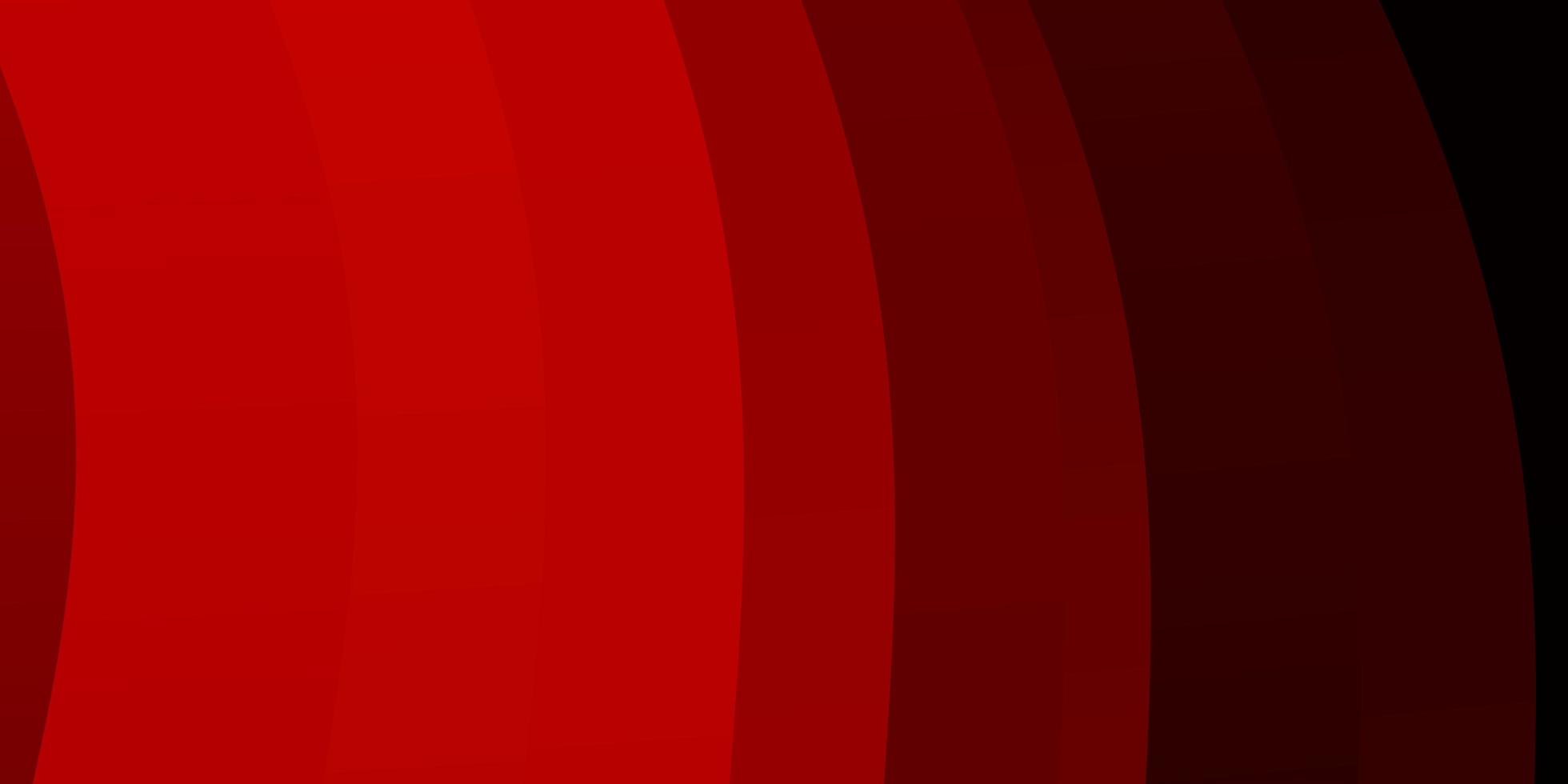 Light Red vector pattern with curved lines.