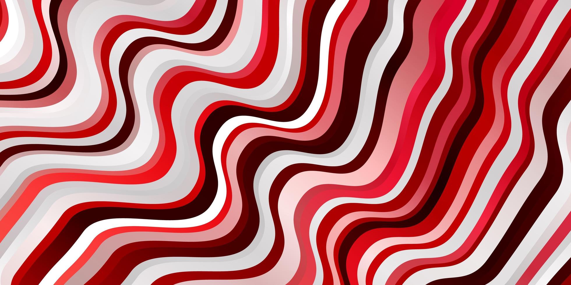 textura de vector rojo claro con líneas torcidas.