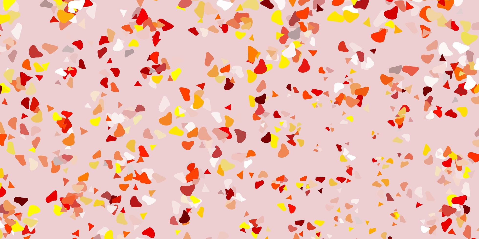 Light orange vector background with random forms.