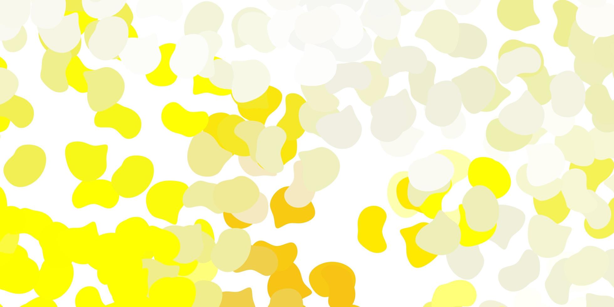 Light yellow vector pattern with abstract shapes.