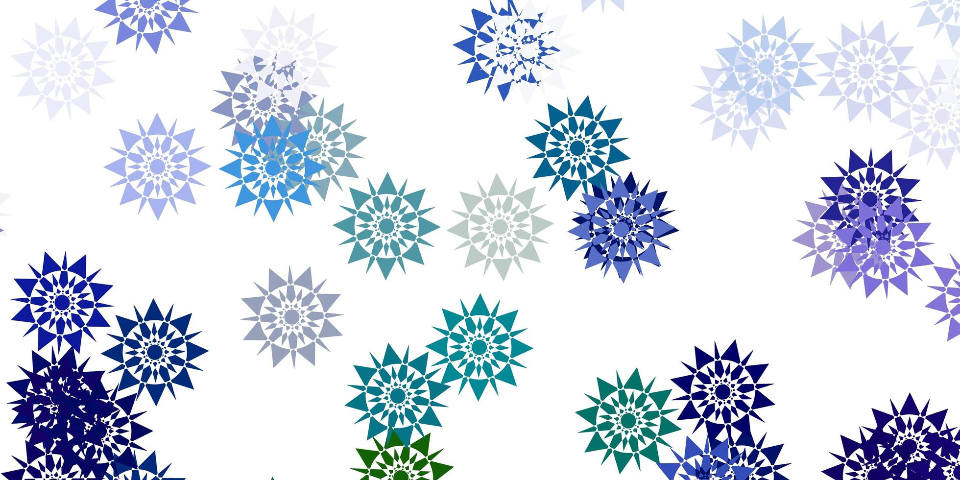 Light multicolor vector background with christmas snowflakes.