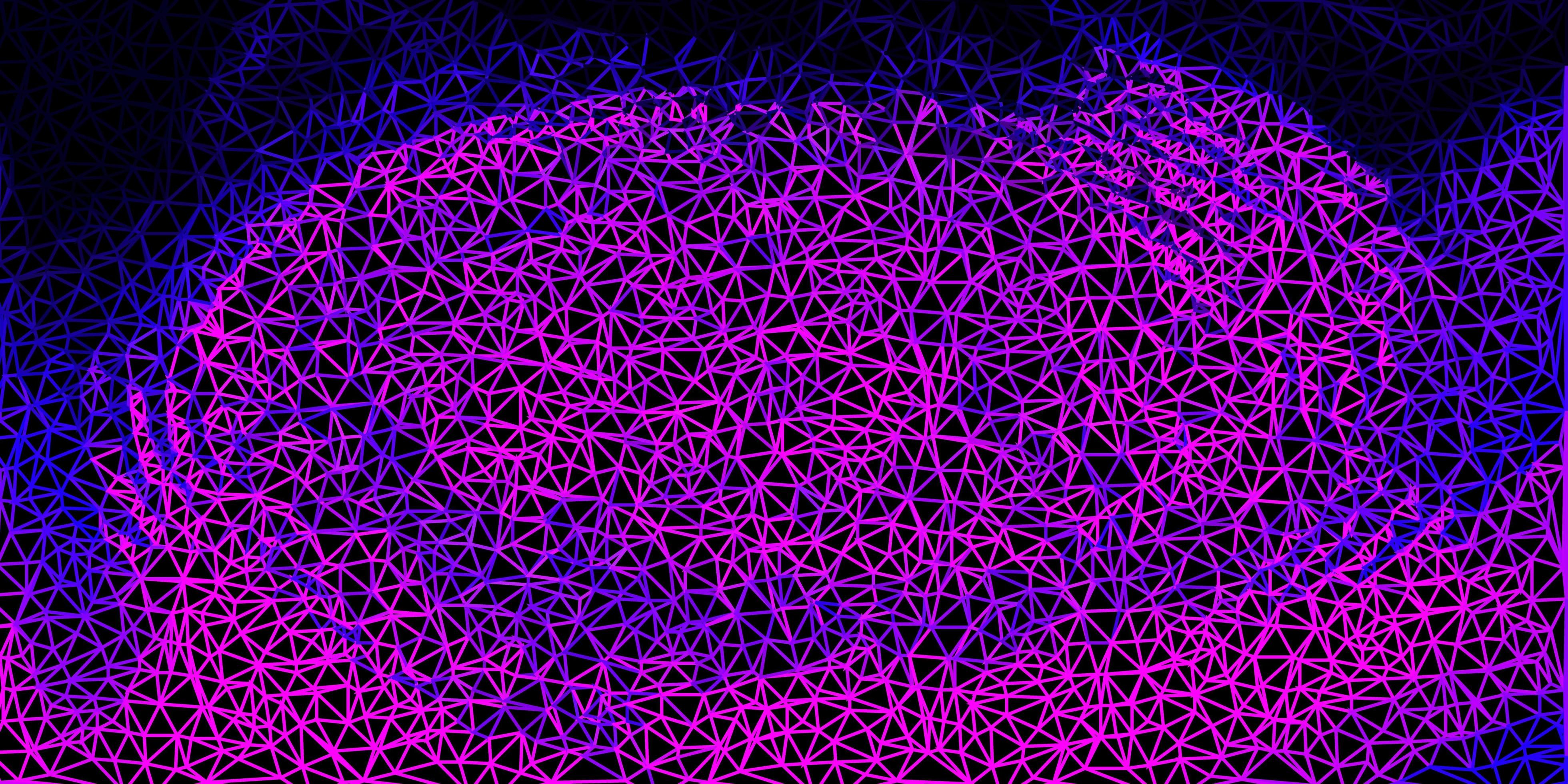 Light purple, pink vector gradient polygon design. 1843366 Vector Art