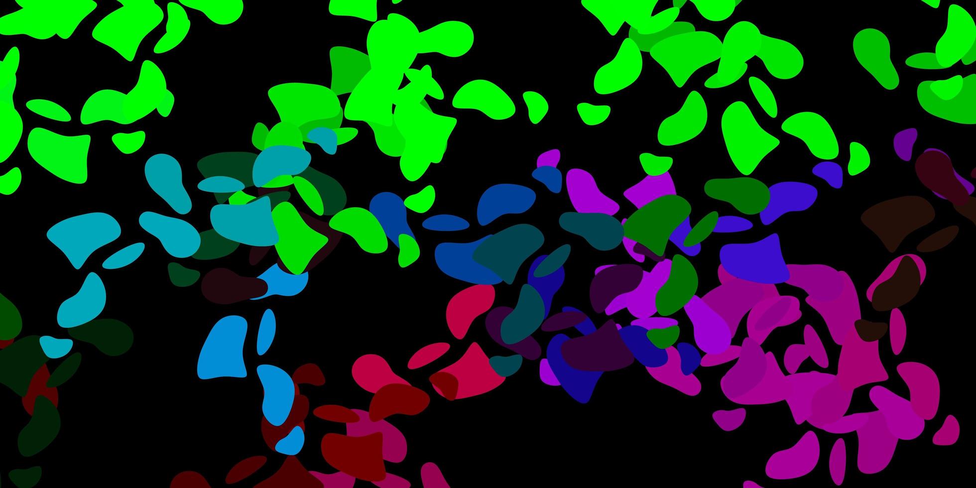 Dark multicolor vector background with random forms.