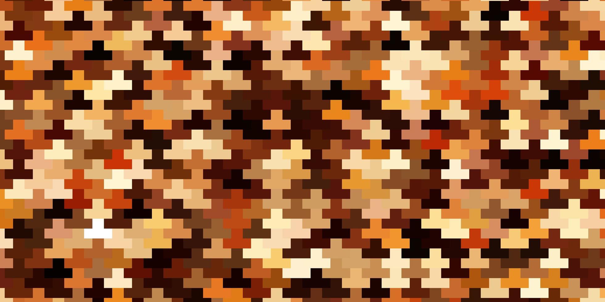 patrón de vector naranja oscuro en estilo cuadrado.