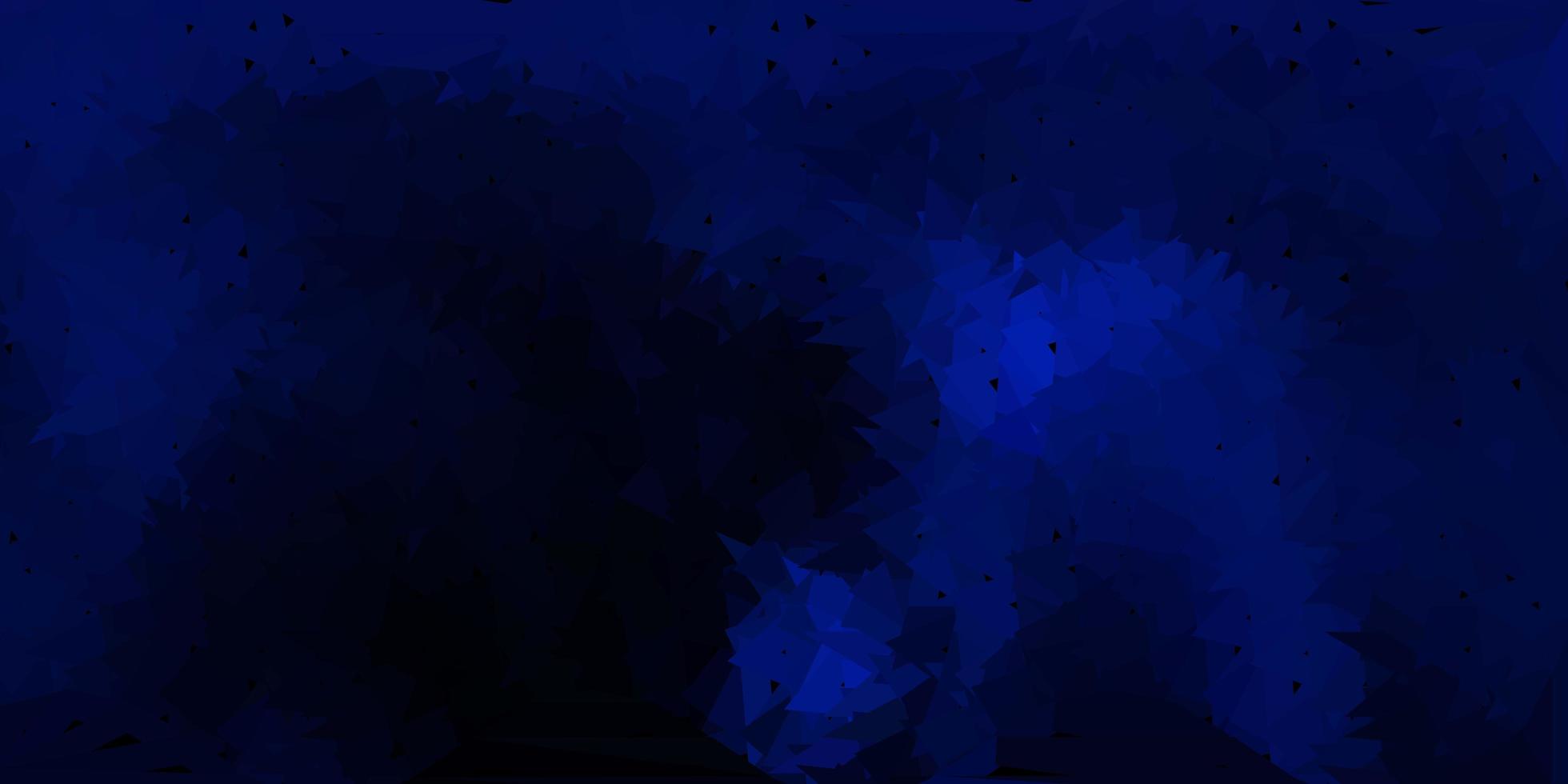 Dark blue vector abstract triangle template.