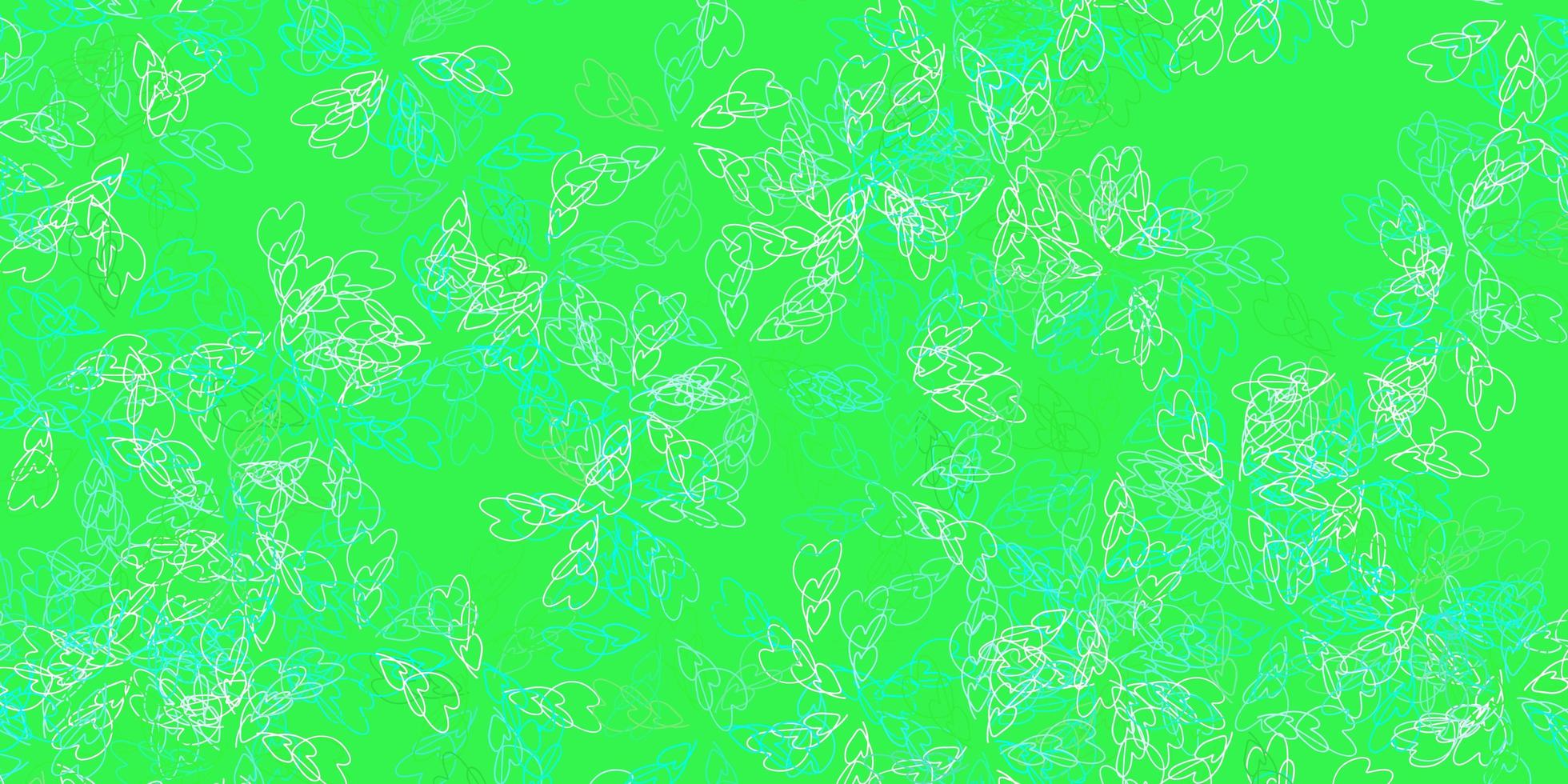 Light green vector abstract backdrop with leaves.