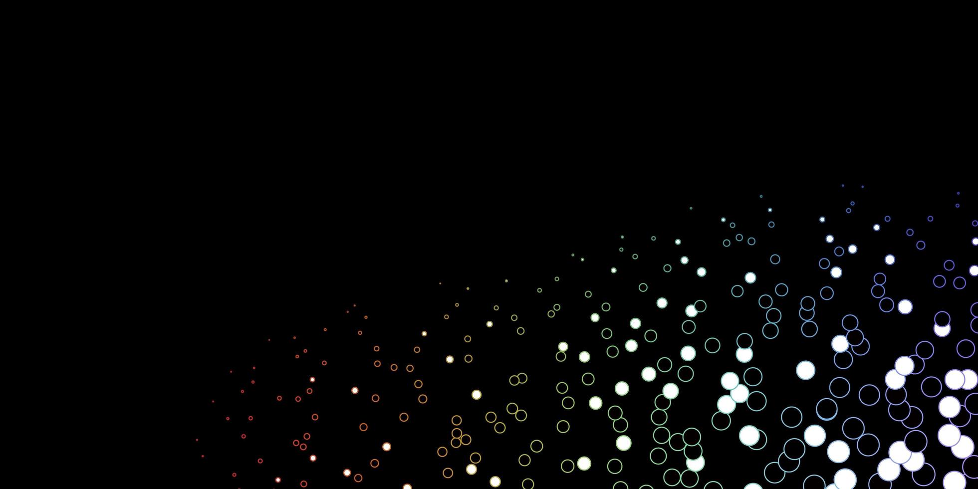 Dark Multicolor vector backdrop with dots.