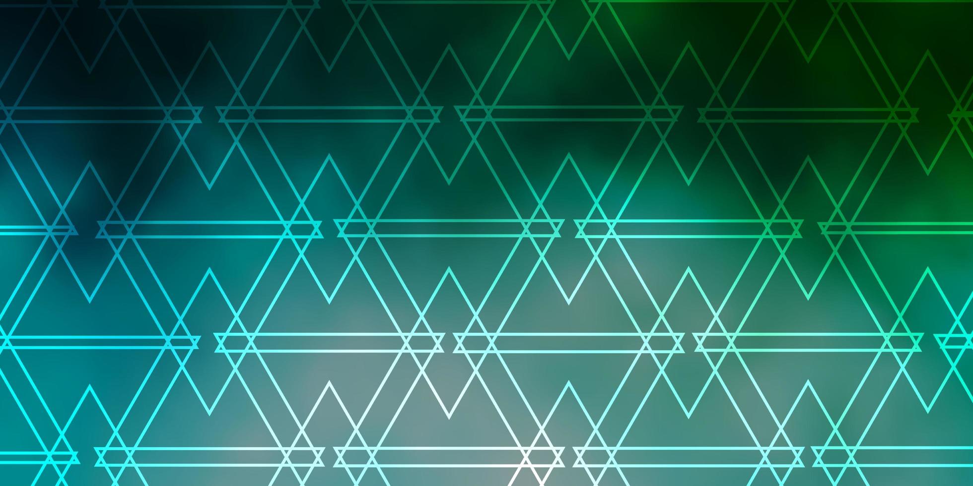 Light Blue, Green vector backdrop with lines, triangles.