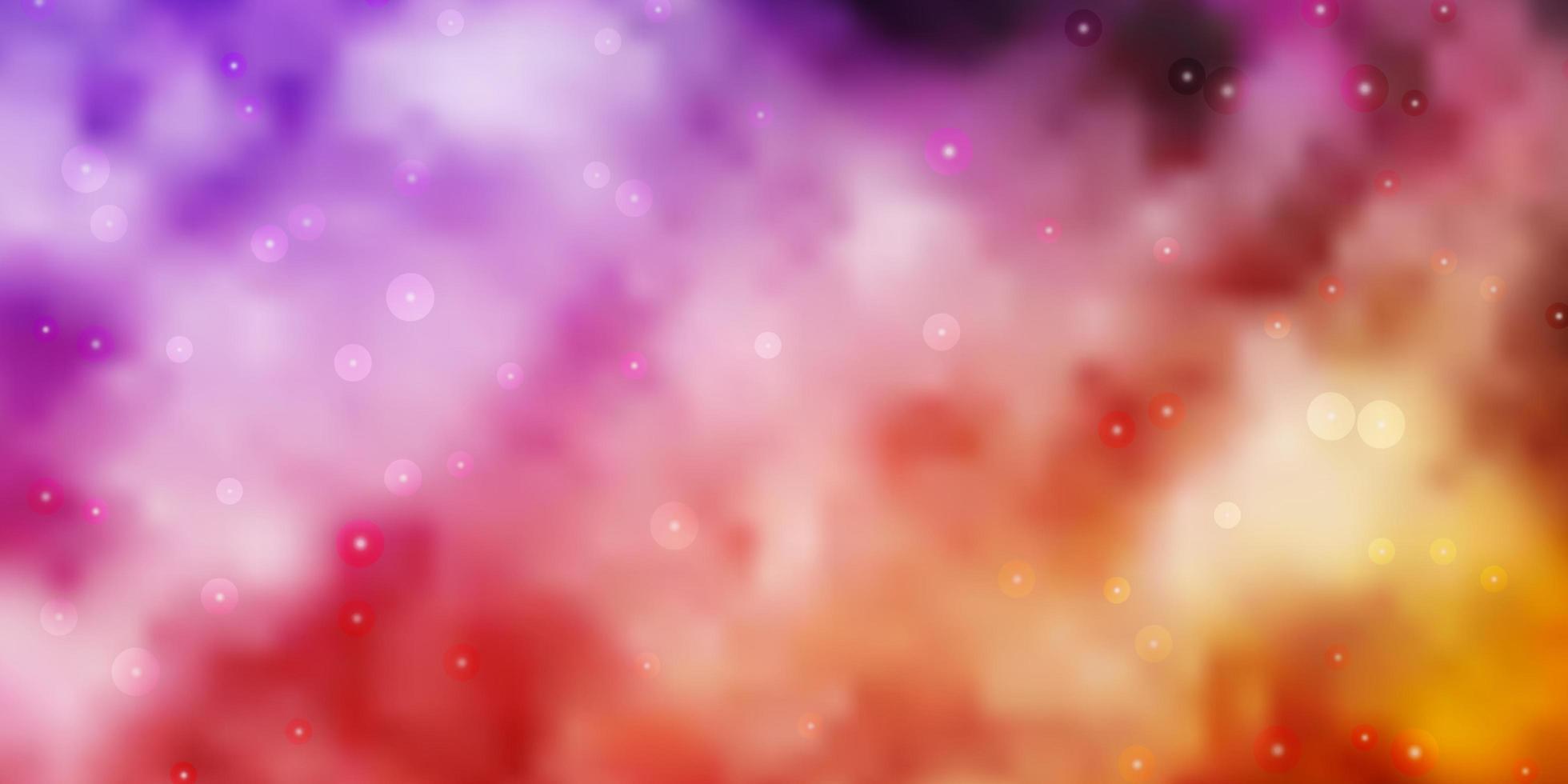 Light Purple, Pink vector layout with bright stars.