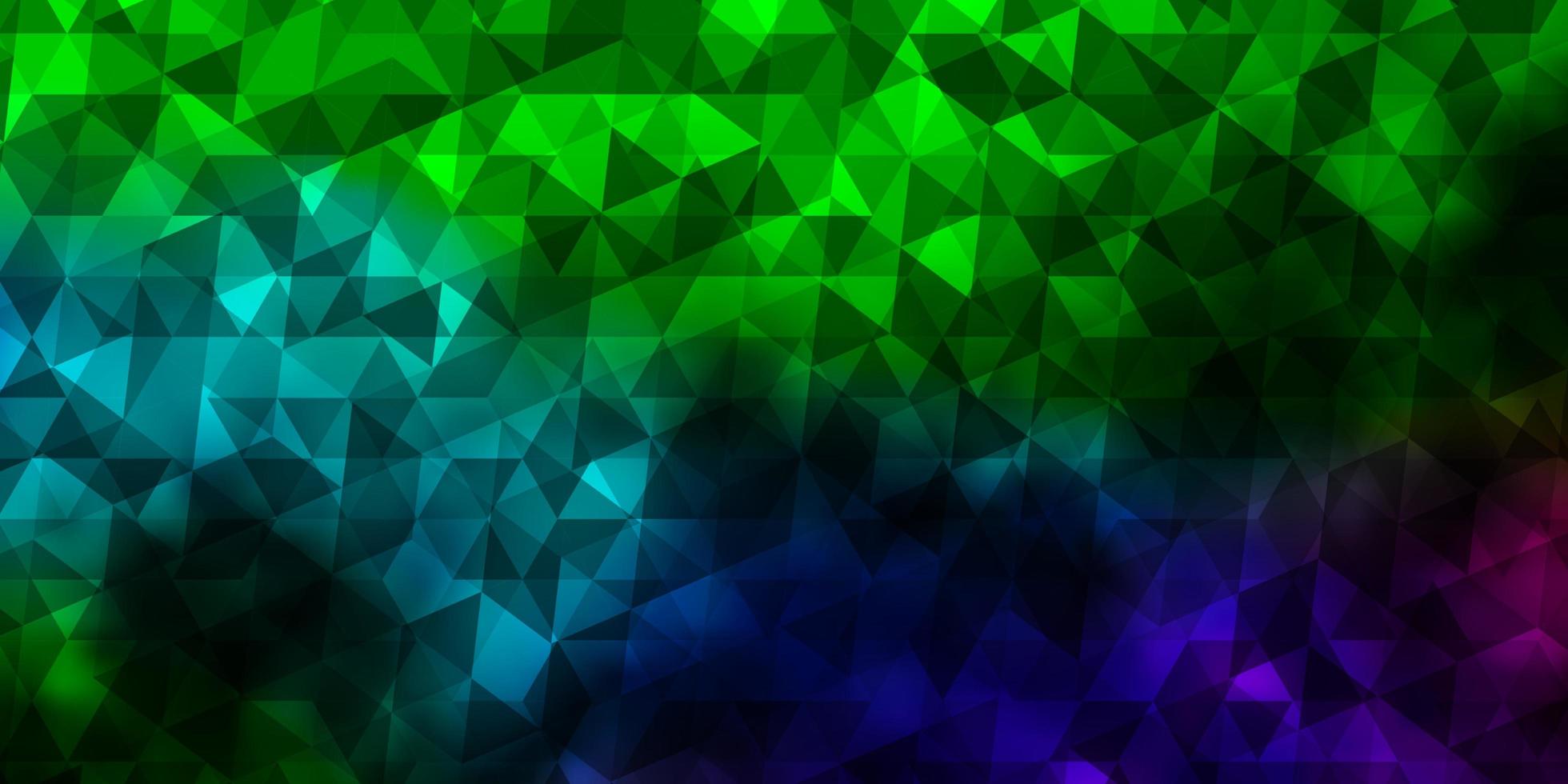 Dark Multicolor vector pattern with polygonal style.