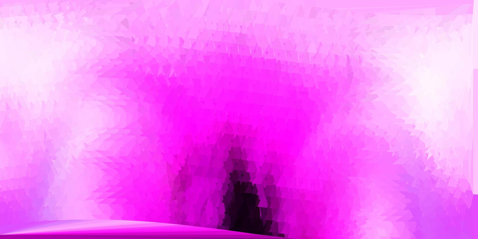 Plantilla de triángulo de poli vector púrpura claro, rosa.