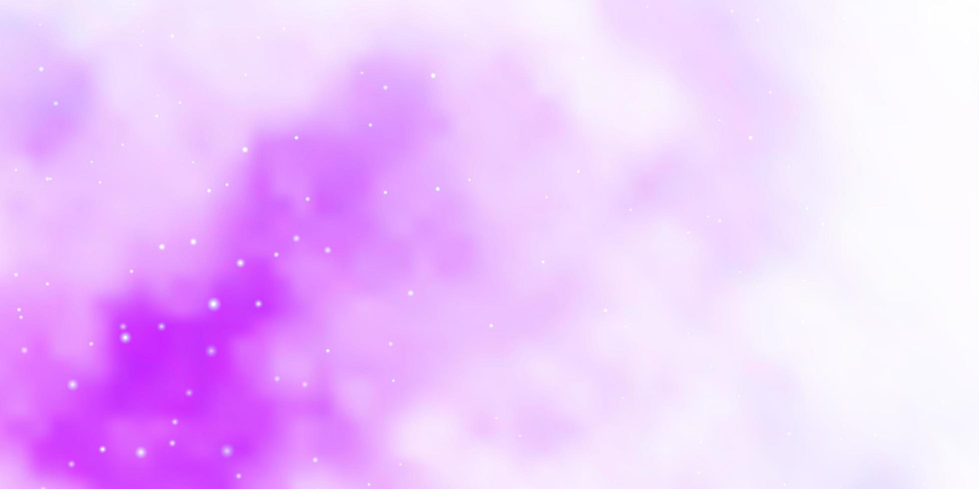 Light Purple vector texture with beautiful stars.