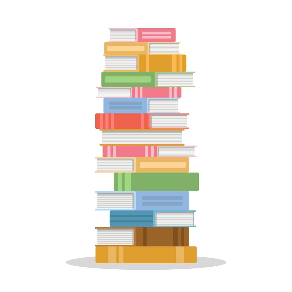 Stack of books vector design illustration isolated on white background