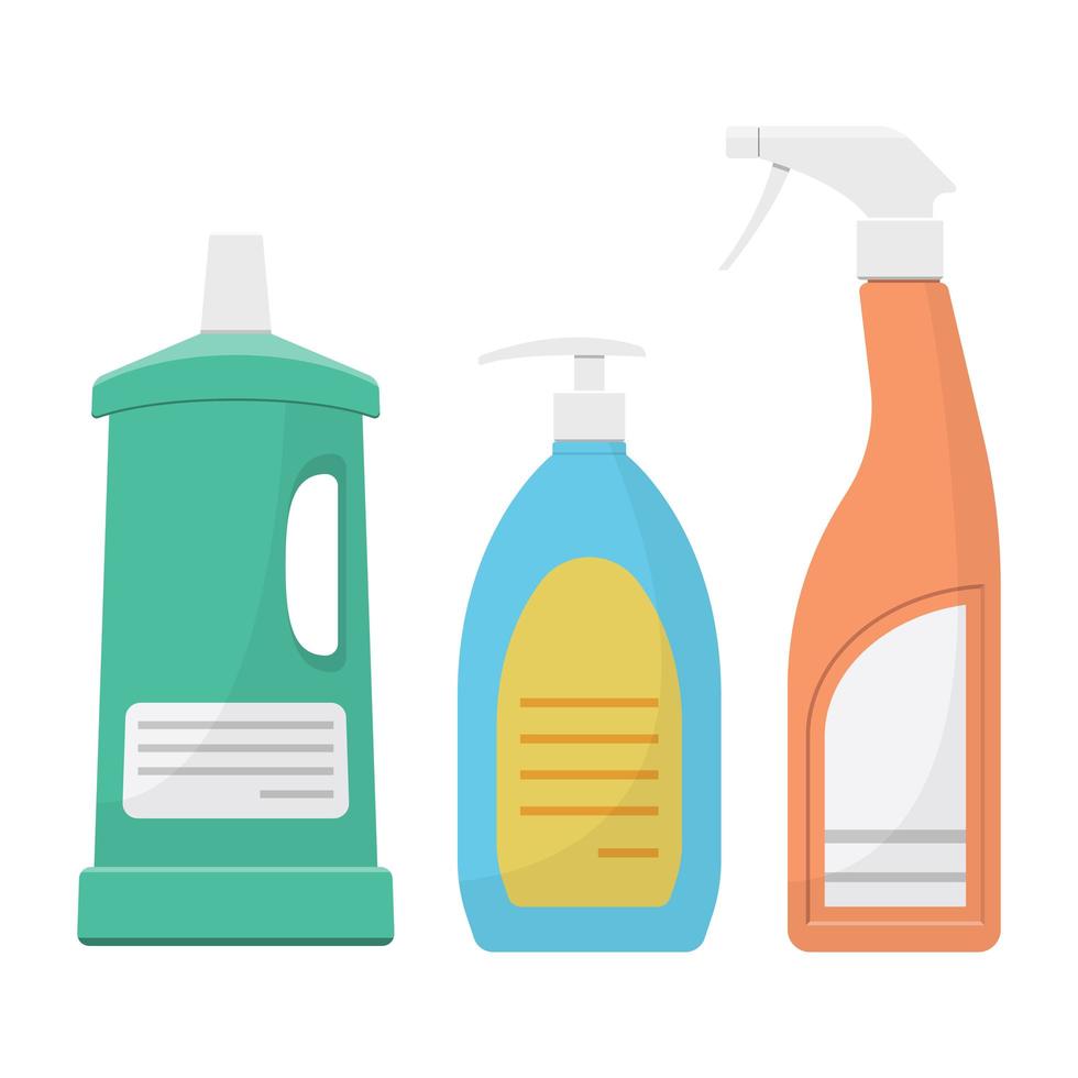 House cleaning supplies vector design illustration isolated on white background