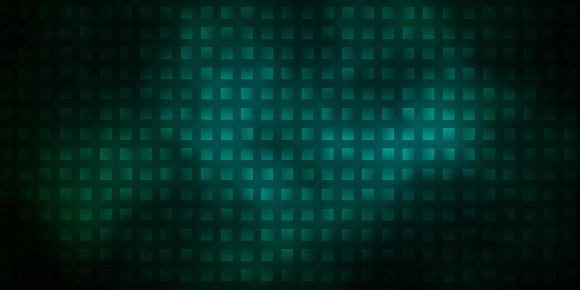 Dark Green vector backdrop with rectangles.