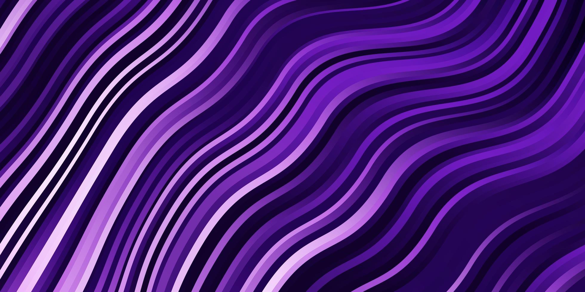 Light Purple vector background with bent lines.