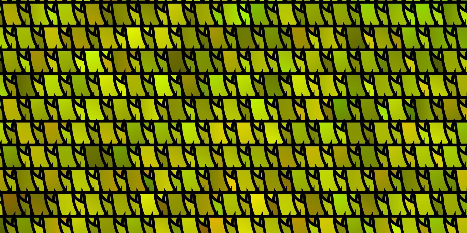 Light Green, Yellow vector pattern with polygonal style.