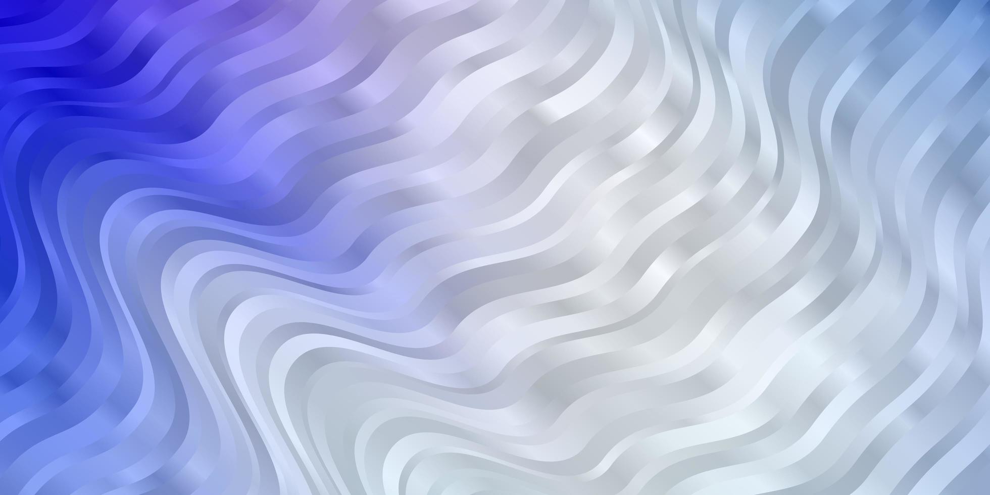 Light Pink, Blue vector background with curves.