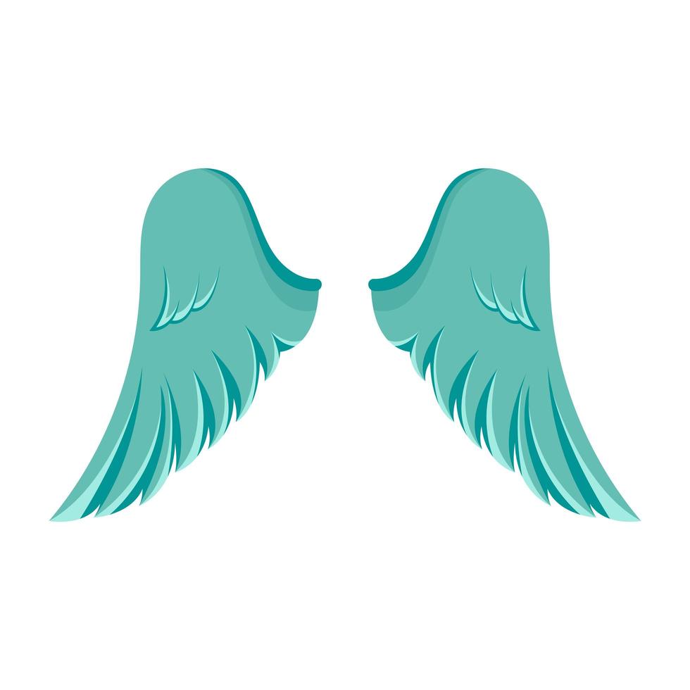 Wings vector design illustration isolated on white background
