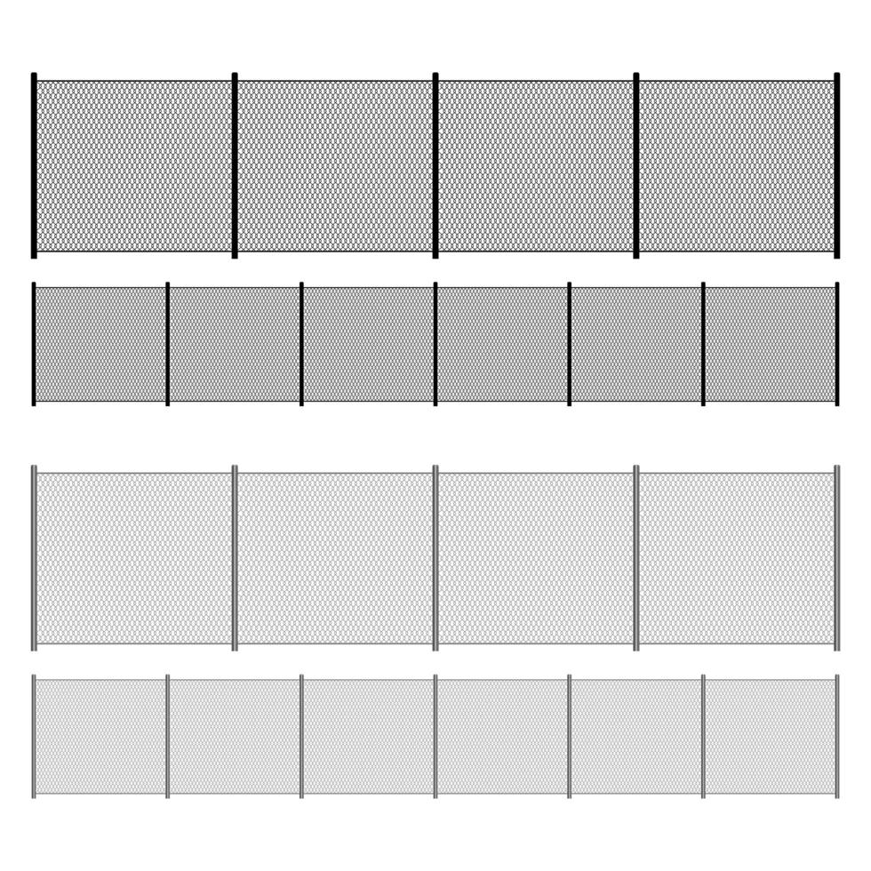 Wire mesh fence vector design illustration isolated on white background
