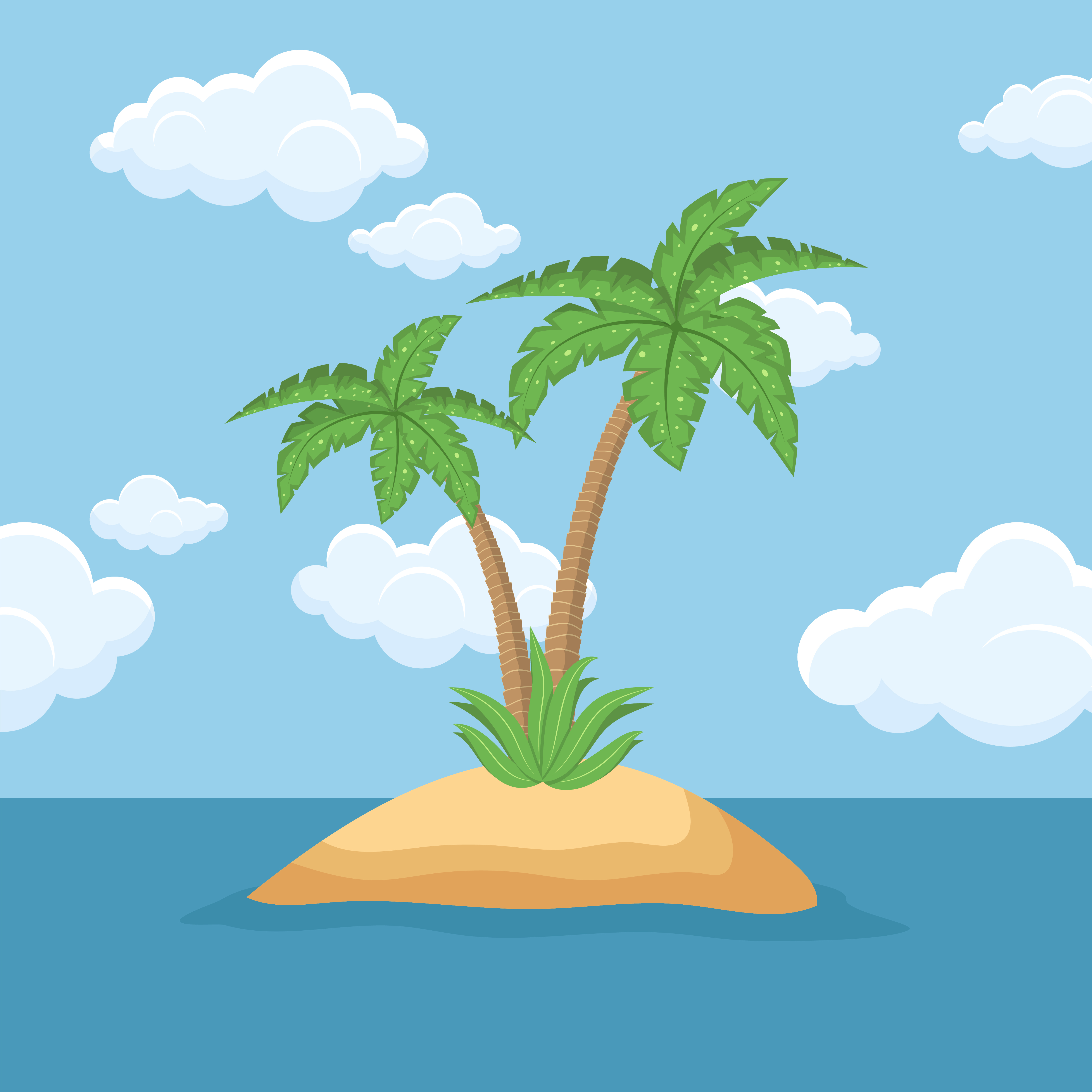 Palm tree vector design illustration . Palm tree background 1843948 ...