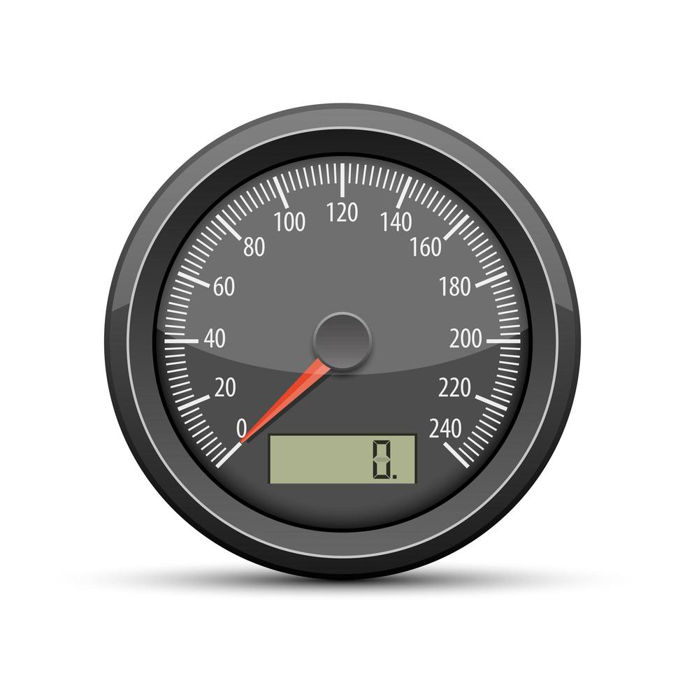 Speedometer vector design illustration isolated on white background