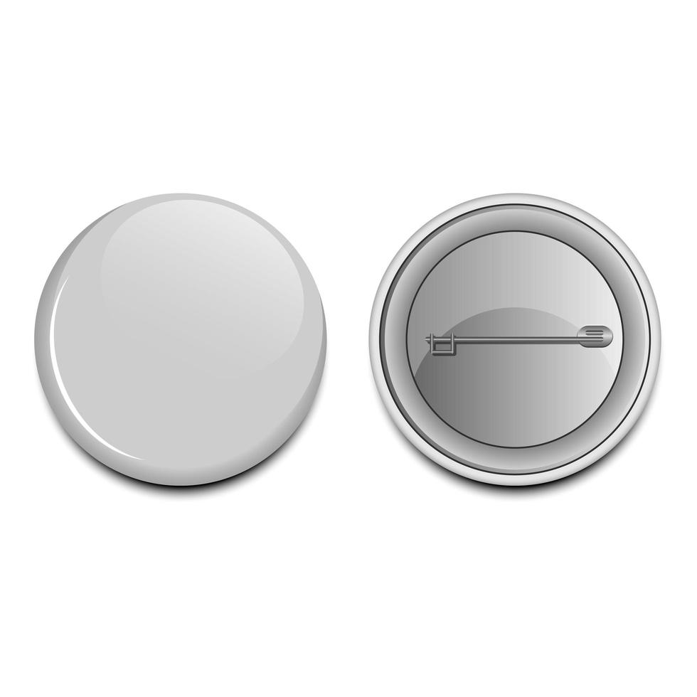 Button pin vector design illustration isolated on white background