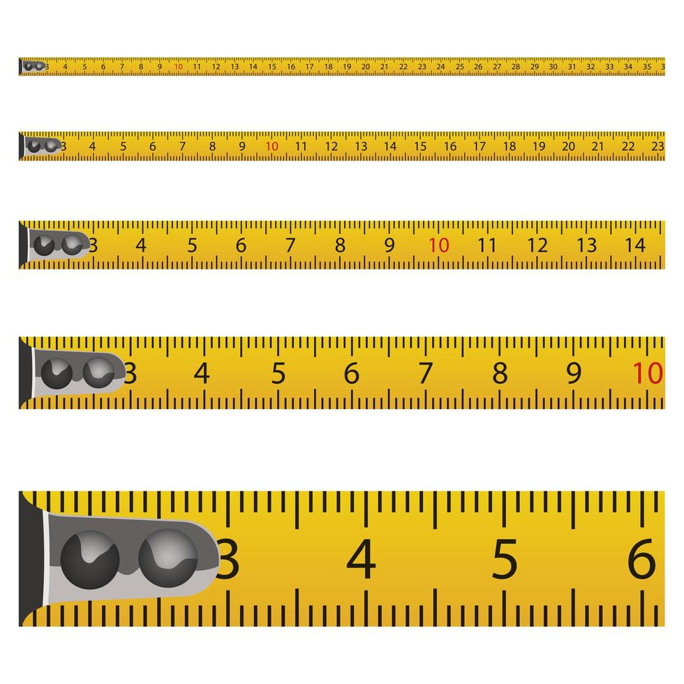 Tape measure vector design illustration isolated on white background