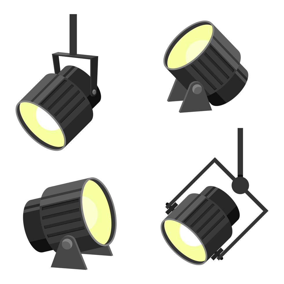 Spotlight vector design illustration isolated on background