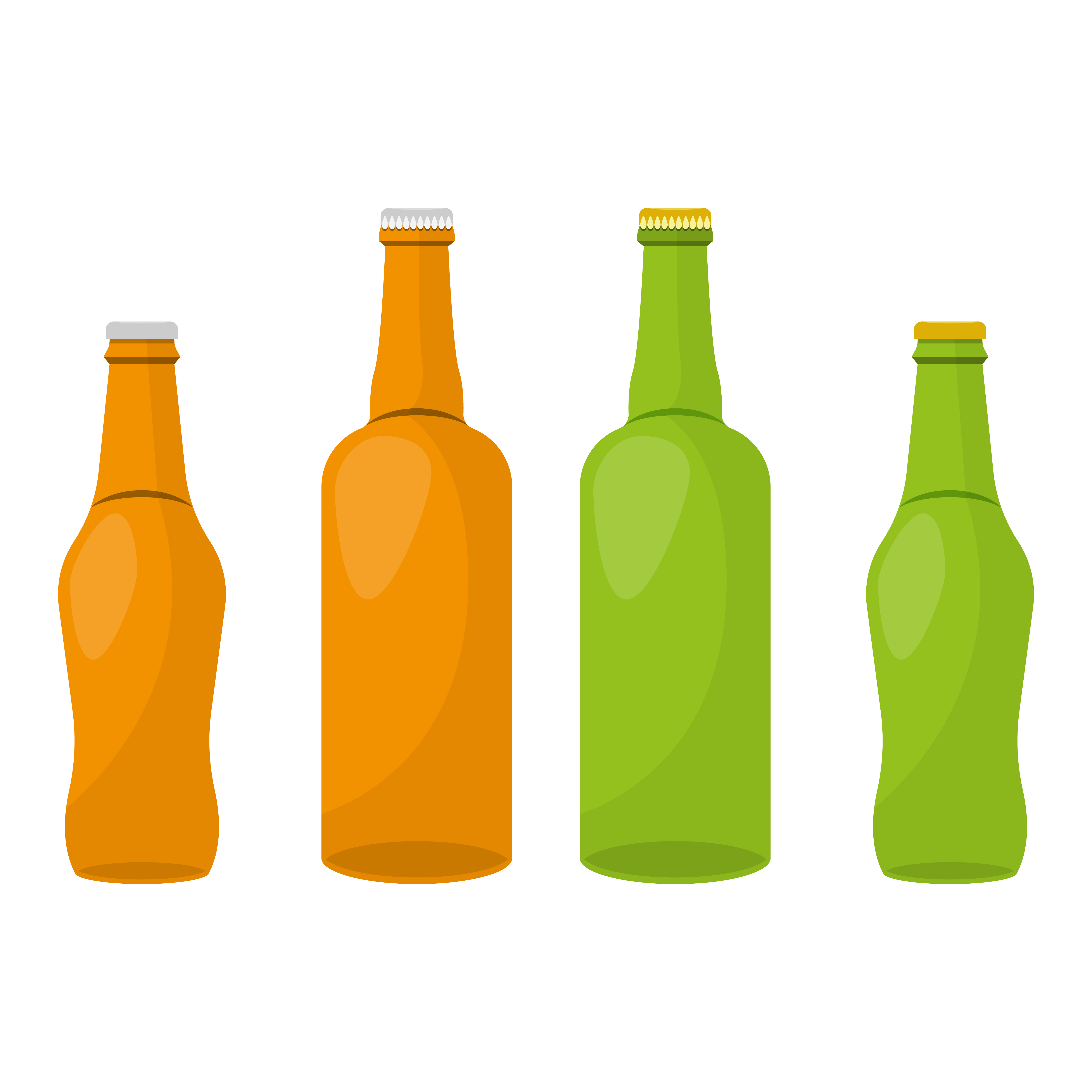 Glass bottle vector design illustration isolated on white background