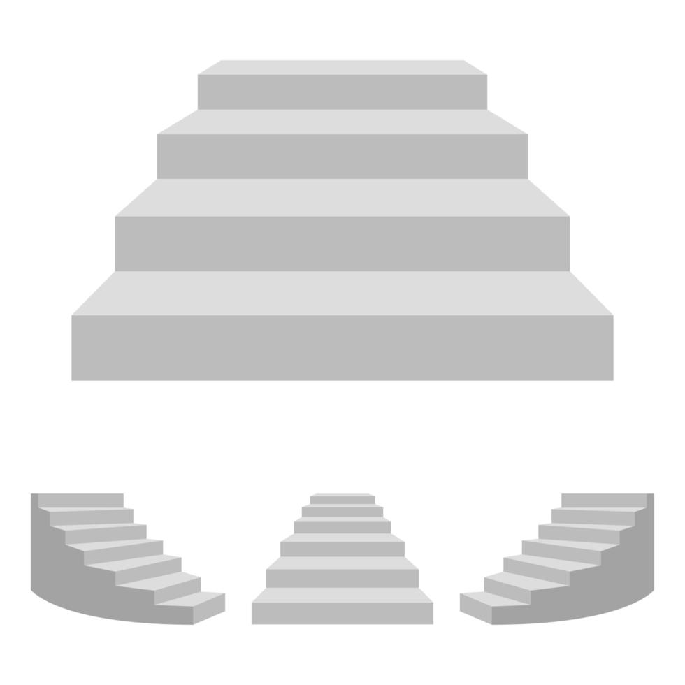 Stairs vector design illustration isolated on white background
