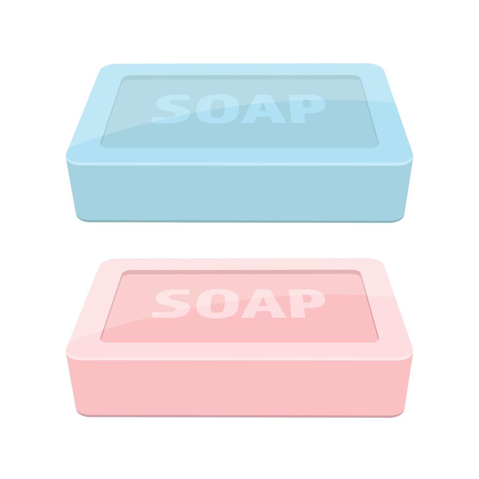 Solid soap for washing vector design illustration isolated on white background