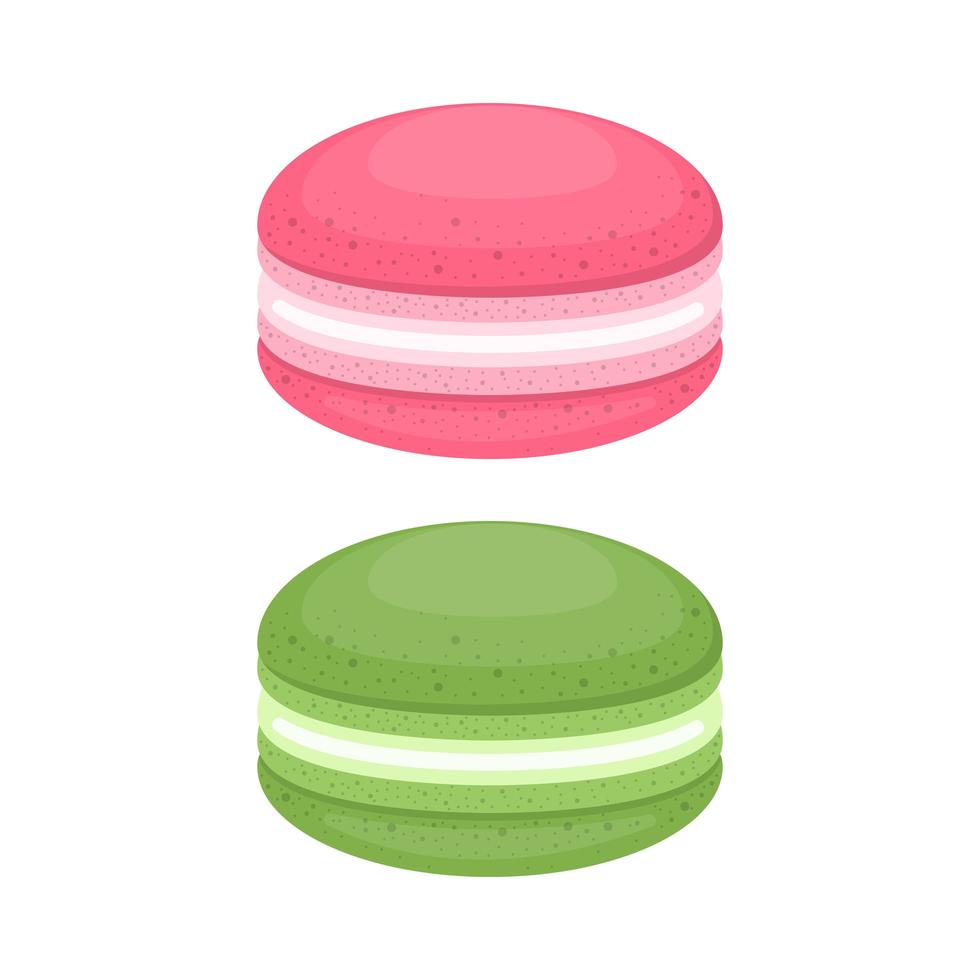 Delicious macaroons vector design illustration isolated on white background