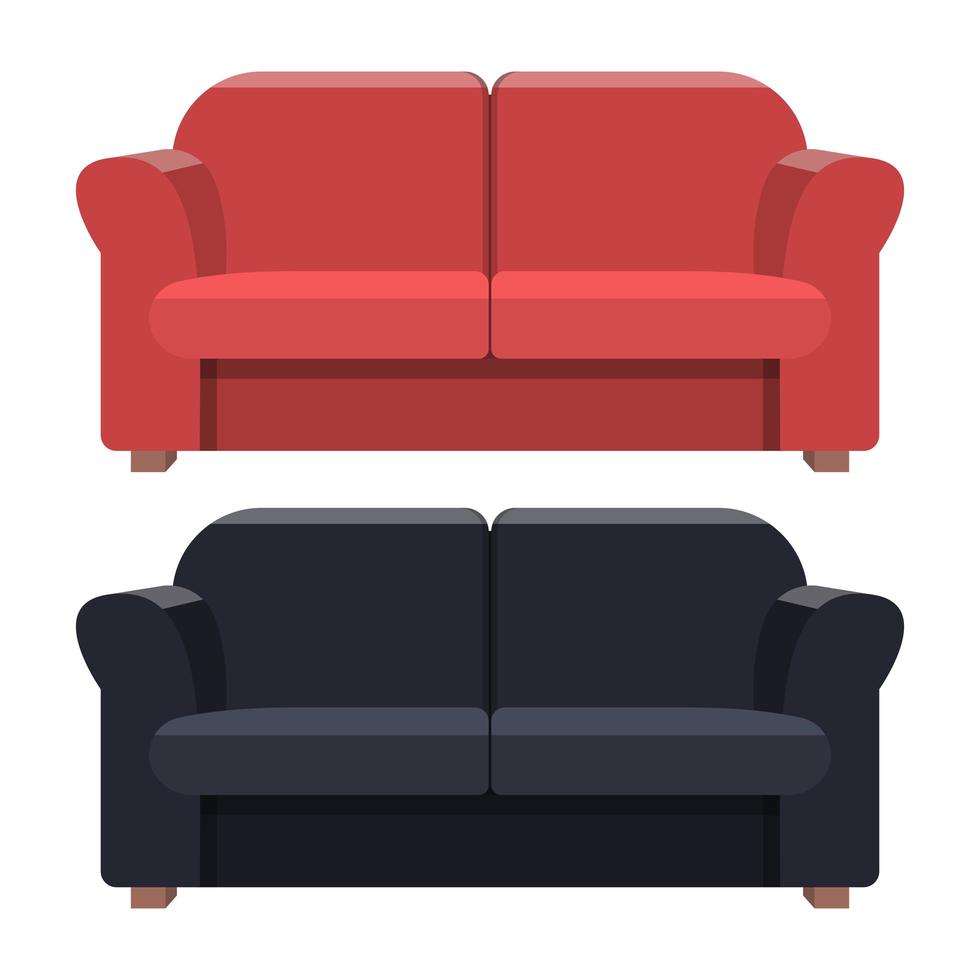 Sofa vector design illustration isolated on white background