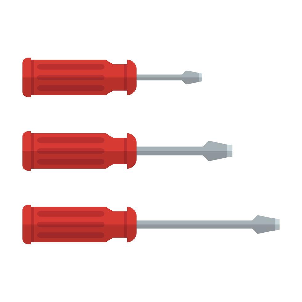 Screwdriver vector design illustration isolated on white  background