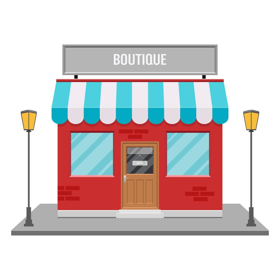 Storefront vector design illustration isolated on white background