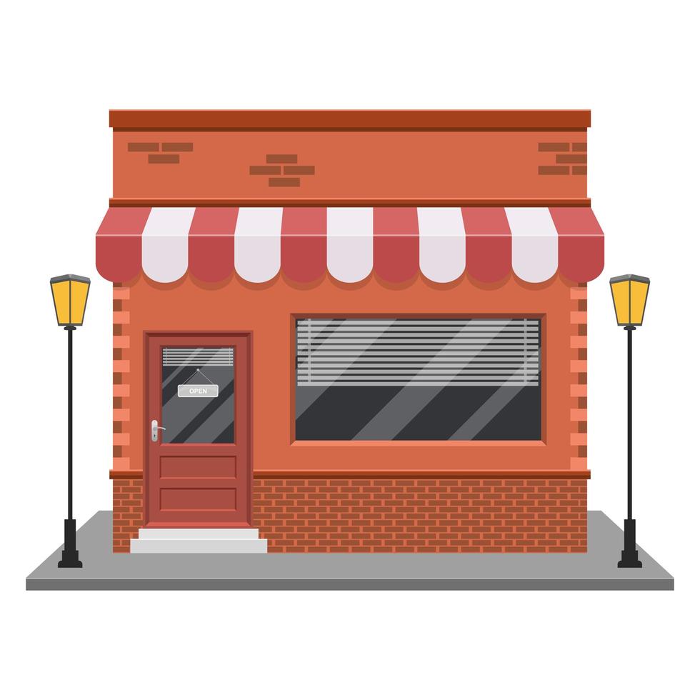 Storefront vector design illustration isolated on white background