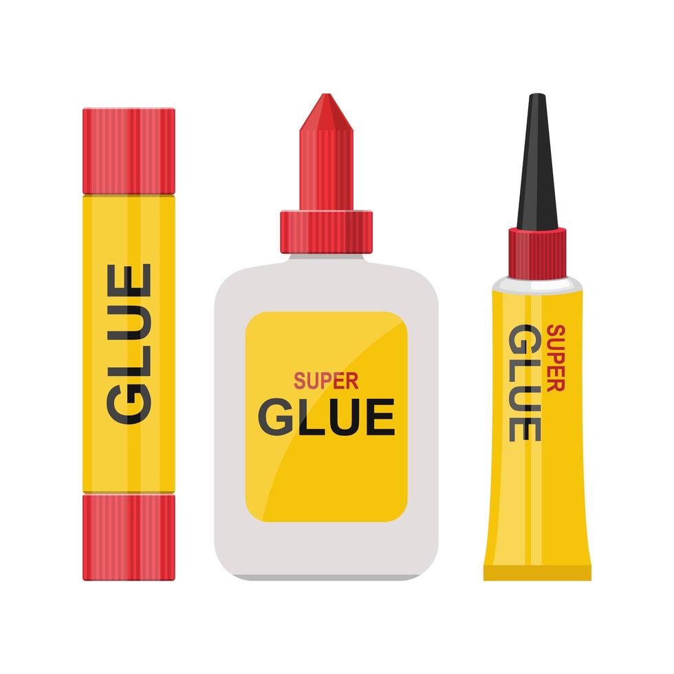 Glue bottle vector design illustration isolated on white background