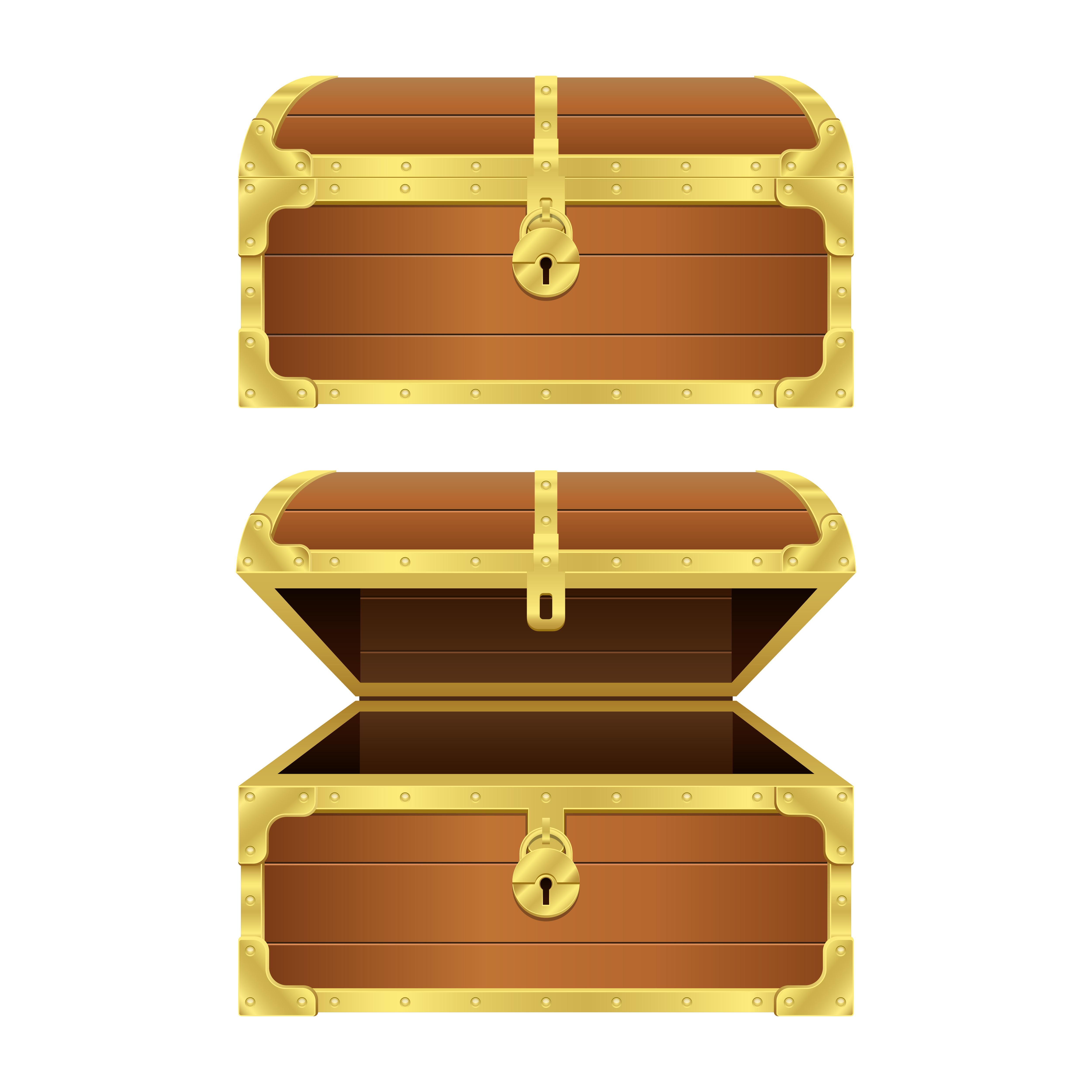 Treasure chest vector design illustration isolated on white background