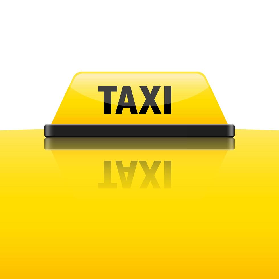 Taxi sign vector design illustration isolated on white background