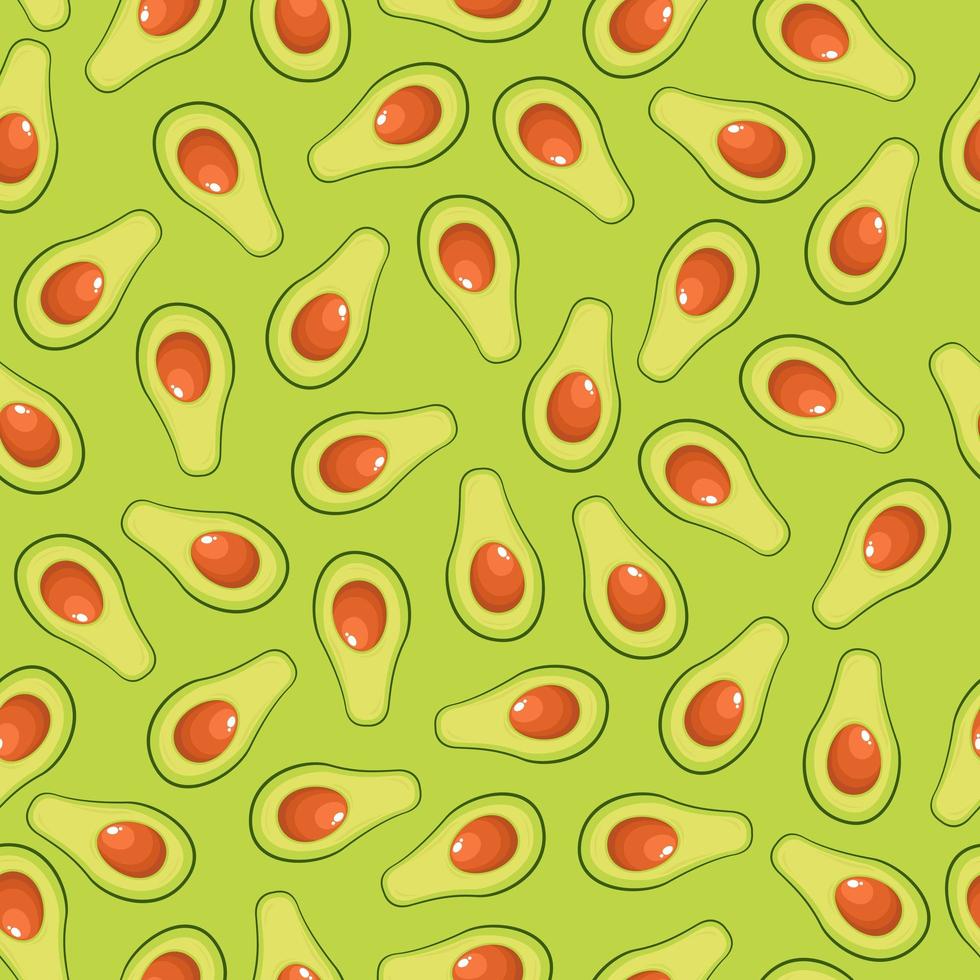 Avocado pattern vector design illustration