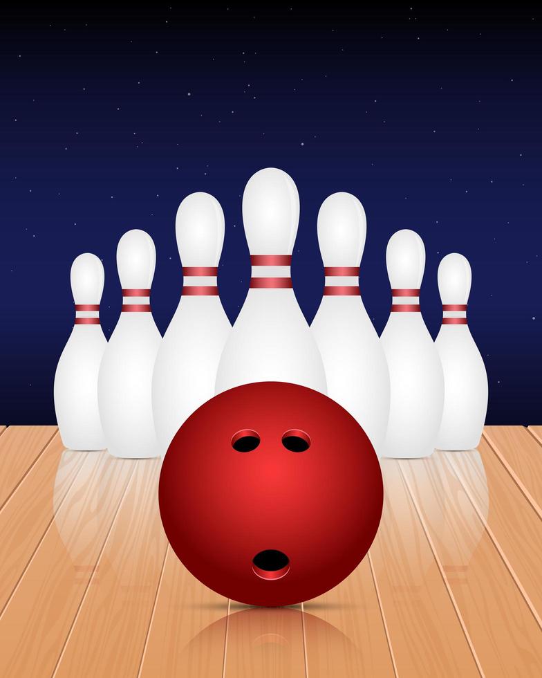 Bowling club vector design illustration