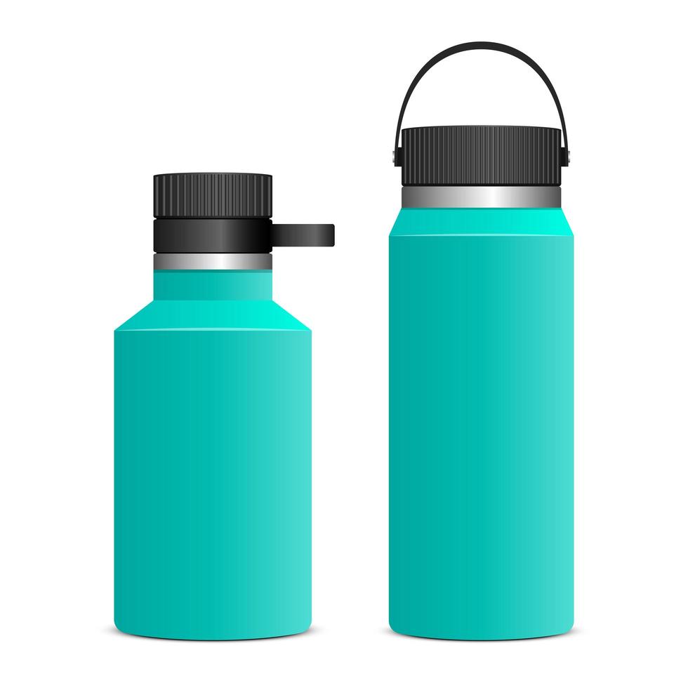 Different bottles and water containers Royalty Free Vector