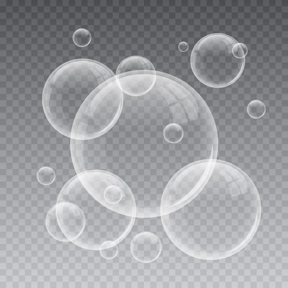 Water bubble vector design illustration isolated on background