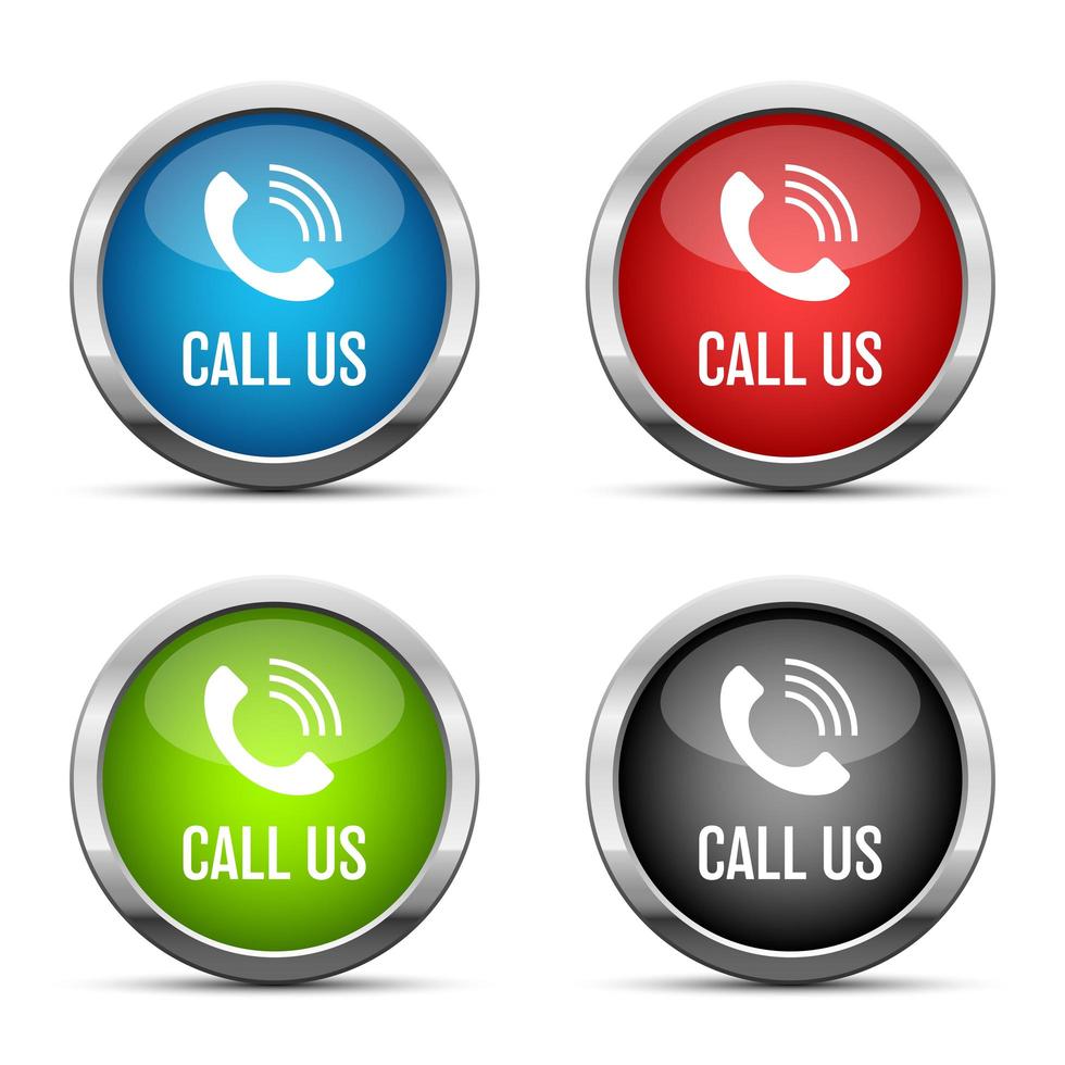 Call us button vector design illustration isolated on white background