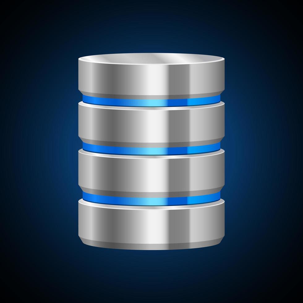 Data server vector design illustration isolated on white background