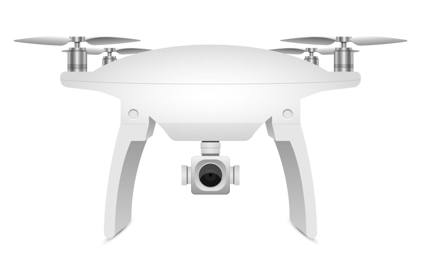 Realistic drone vector design illustration isolated on white background